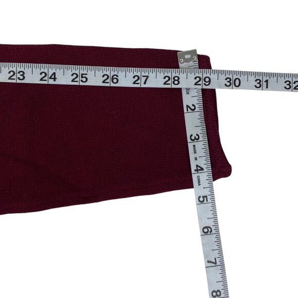 Michael Kors Womens Sweater Tunic | XL | Burgundy | Cozy Holidays - Picture 9 of 11